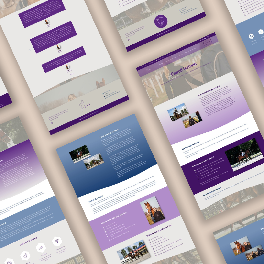 Webdesign website ontwerp hippische ondernemer THorse